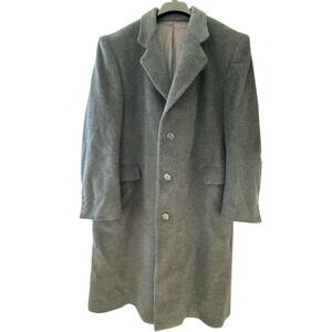 Mark Alexander Men's Charcoal Gray Cashmere Wool‎ Dresscoat 44R